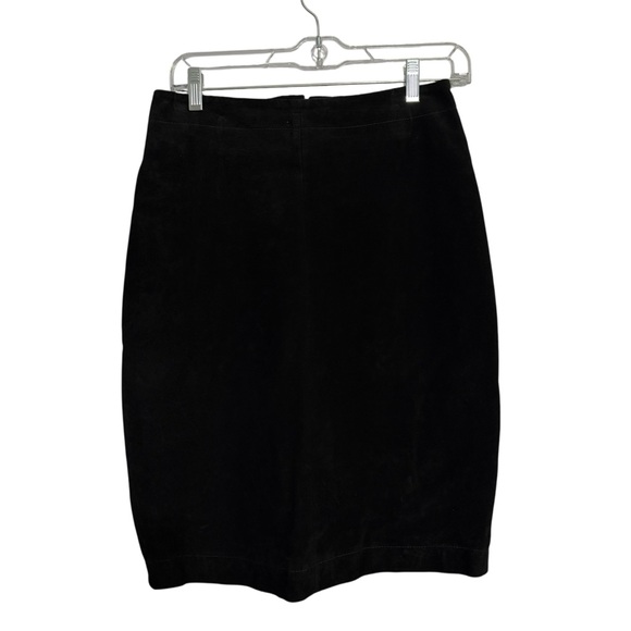 Julian K. Genuine Leather Black Pencil Skirt Women’s Size 10 - Picture 1 of 8